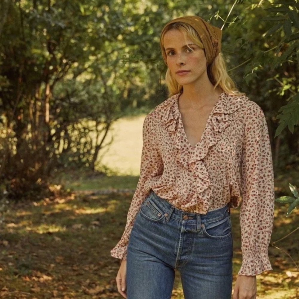 DOEN Hardy Songbird shirt in rust XS